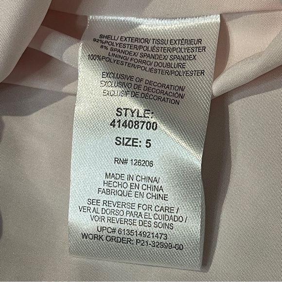 Pippa & Julie Light Pink Velvet Pleated Floral Skirt with Red & Blue Accents - Picture 7 of 7